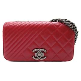 Chanel-Coco Boy Flap Bag-Red