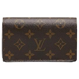 Louis Vuitton-Portafoglio Tresor Porte-Monnaie con monogramma-Marrone