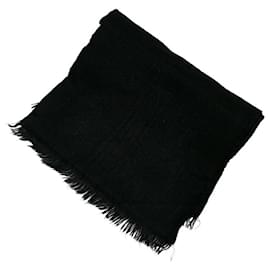 Louis Vuitton-bufanda de lana-Negro