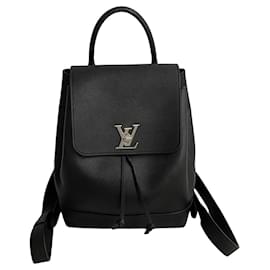 Louis Vuitton-Taurillon Lockme Backpack-Black