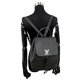 Louis Vuitton-Taurillon Lockme Backpack-Black