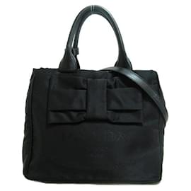 Prada-Tessuto Fiocco Tote-Black