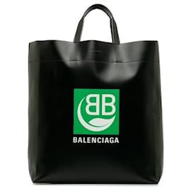 Balenciaga-Mittlere Markt-Einkaufstasche-Schwarz
