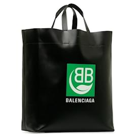 Balenciaga-Mittlere Markt-Einkaufstasche-Schwarz