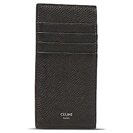 Céline-Leather Card Case-Black