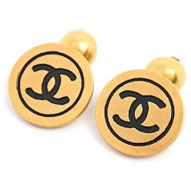 Chanel-CC Dangle Cufflinks-Golden
