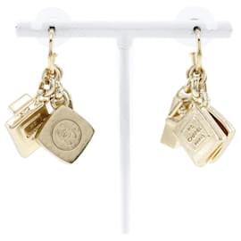 Chanel-CC 3Brincos P Swing-Dourado