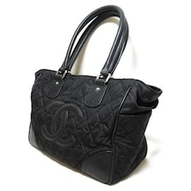 Chanel-CC Matelasse New York Line Tote Bag-Black