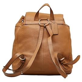 Coach-Leather Billie Backpack-Brown