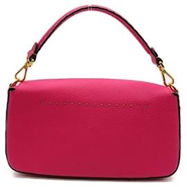 Fendi-Leather Baguette-Pink