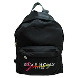 Givenchy-Nylon Logo Backpack-Black