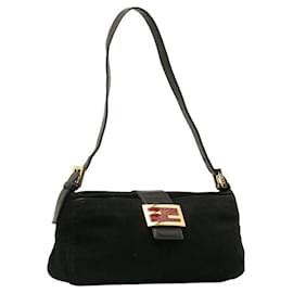 Fendi-Fabric Shoulder Bag-Black