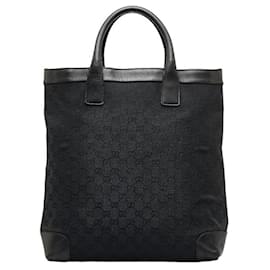 Gucci-GG Canvas Tote Bag-Black