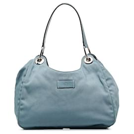 Gucci-Nylon-Handtasche-Blau