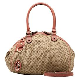 Gucci-Sukey-Einkaufstasche aus Canvas mit Diamanten-Pink