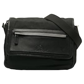 Gucci-Nylon Messenger Bag-Black