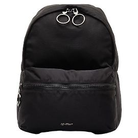 Off White Sac à dos en nylon à sangle industrielle Noir