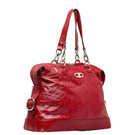Céline-Lederhandtasche-Rot