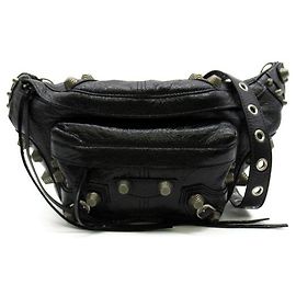 Balenciaga Mittelgroße Gürteltasche Le Cagole Schwarz