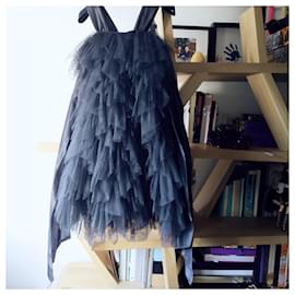 Tartine et Chocolat-Max Chaoul dress for Tartine et Chocolat 6 YEARS-Dark grey