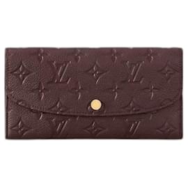 Louis Vuitton-LV Emilie wallet new wine red-Brown