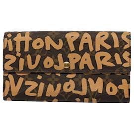 Louis Vuitton-Crédito de Louis Vuitton Porte Monnaie-Marrom