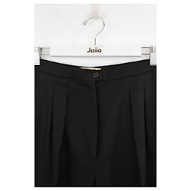 Dior-Pantalon droit en laine-Noir