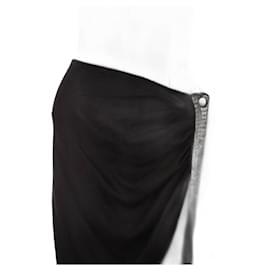 Dior-Falda larga de lana-Negro