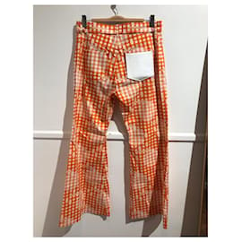 Courreges-COURREGES  Trousers T.fr 42 cotton-Orange