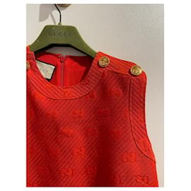 Gucci-GUCCI Tops T.ES 40 Wolle-Rot