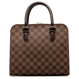 Louis Vuitton-Brown Louis Vuitton Damier Ebene Triana handbag-Braun