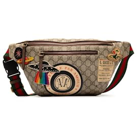 Gucci-Brown Gucci GG Supreme Courrier Belt Bag-Brown