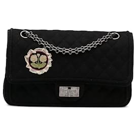 Chanel-Black Chanel Reissue Wool Shoulder Bag-Black