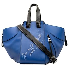 Loewe-Bolso satchel pequeño azul LOEWE Can't Take It Hammock Bag-Azul