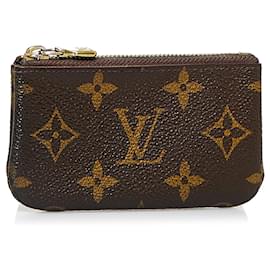 Louis Vuitton-Pochette à monnaie Louis Vuitton Monogram Pochette Cles marron-Marron