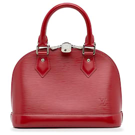 Louis Vuitton-Bolso satchel Louis Vuitton Epi Alma BB rojo-Roja