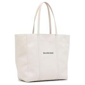Balenciaga-White Balenciaga Everyday Tote Bag-White