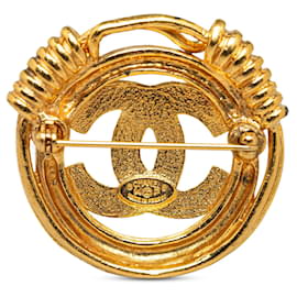 Chanel-Spilla Chanel CC in oro-D'oro