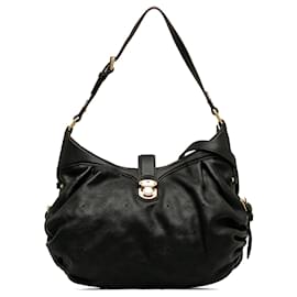 Louis Vuitton-Black Louis Vuitton Monogram Mahina XS Crossbody Bag-Black