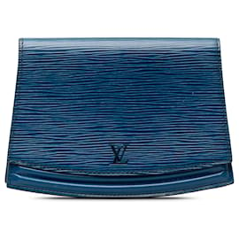 Louis Vuitton-Blue Louis Vuitton Epi Tilsitt Belt Bag-Blue