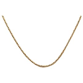 Dior-Goldene Halskette mit ovalem Dior-CD-Logo -Golden