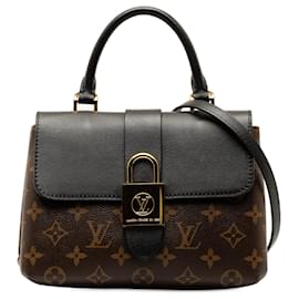 Louis Vuitton-Bolso satchel Louis Vuitton Locky BB con monograma marrón-Castaño