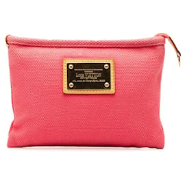 Louis Vuitton-Bolso rosa Louis Vuitton Antigua Pochette PM-Rosa