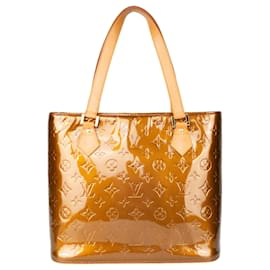 Louis Vuitton-Louis Vuitton Houston Tasche mit Vernis-Monogramm-Braun