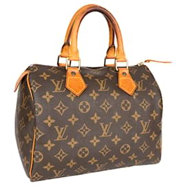 Louis Vuitton-Louis Vuitton Canvas Monogram Speedy 25 handbag-Brown