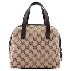 Gucci-GUCCI Bowling bags Leather Beige Jackie-Beige