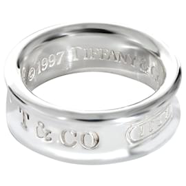 Tiffany & Co-TIFFANY & CO. 1837 Faixa em prata esterlina-Prata,Metálico