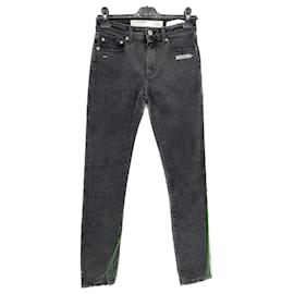 Off White-OFF-WHITE Jeans T.US 26 Baumwolle-Grau