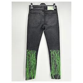 Off White-OFF-WHITE Jeans T.US 27 Baumwolle-Grau
