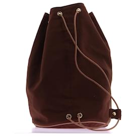 Hermès-HERMES  Backpacks T.  cotton-Brown